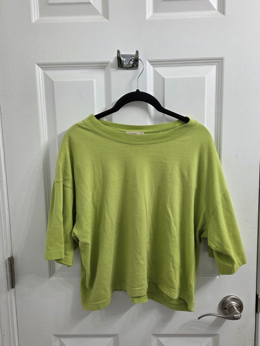 90s Aeropostale Light Green Cropped Boxy Tee